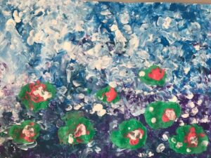 Les élèves de PS-MS découvre un artiste peintre français: Claude Monet